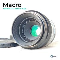 ราคา เลนส์มือหมุน Nikon Nikkor P C Micro ระยะ55mm F3 5 มาโคร สภาพดี Excellent Mount Nikon F Non Ai (21254504714)