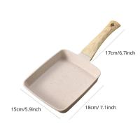 ราคา กระทะสี่เหลี่ยมด้ามไม้กระทะทอดไข่กระทะสี่เหลี่ยมเครื่องครัวแพนเค้กหม้อทำอาหาร (21171041267)