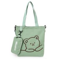 ราคา YXIN BEAR กระเป๋าสะพายข้างใบใหญ่ กระเป๋าถือน่ารักๆ กระเป๋าผ้ามินิมอล Tote Bag ผ้าแคนวาส (17965563694)
