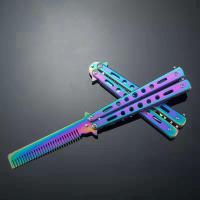 ราคา Yohei Balisong มีดควง มีดซ้อม มีดบาลิซอง Butterfly Knife แบบไร้คมใบแปรงหวี สำหรับซ้อมควง (19576721050)