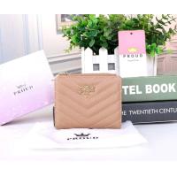 ราคา กระเป๋าสตางค์ กระเป๋าสตางค์ใบสั้น แบรนด์พราว กระเป๋าตังค์ กระเป๋าเงิน (12759321873)