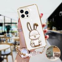 ราคา AnDyH Phone Case for Samsung S8 S8Plus S9 S9Plus S10 S10Plus S20 S20FE S20Plus S20U S21 S21FE S21Plus S21U S22 S22U S22Plus S23 S23U S23Plus Note 8 9 20 20U 10 10Pro 10Lite A81 Smiley bunny stand plus