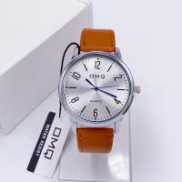 ราคา นาฬิกาข้อมือชาย สายหนัง OMQ แบรนด์แท้ กันน้ำ100 (19684021811)