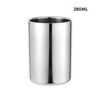 ราคา คุณภาพสูง มีสต๊อก แก้วเบียร์สแตนเลสสองชั้นแก้วกาแฟชาไวน์นมแบบพกพาสำหรับเดินทางออฟฟิศ (12951946146)