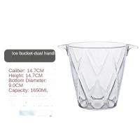 ราคา ถังน้ำแข็งอะคริลิคใหม่ถังน้ำแข็งสำหรับแช่ไวน์เบียร์แชมเปญงานปาร์ตี้ถังน้ำแข็งที่ใส่น้ำแข็ง (14085702538)