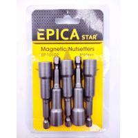 ราคา บล็อกยิงหลังคา หัวบล็อกแม่เหล็ก บล็อคขันน็อตหลังคา บล็อกขันสกรู ตรา EPICA ยกเซ็ต 5 ตัว มี2ตัวเลือก เบอร์8 กับ เบอร์6 (16593585908)