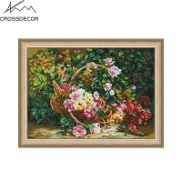 ราคา Rosa Sinensis ชุดปักครอสติชที่สมบูรณ์เย็บปัก14ct 11ct แบบ DIY งานเย็บปักแบบนับชุดเย็บปักถักร้อยไม่พิมพ์ลายเส้นไหมแบบเข็ดขัดเข็มผ้าไอด้ามัดด้าย (21067814180)