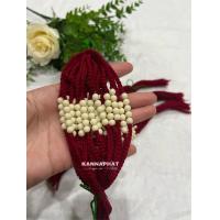 ราคา ด้าย มัดมือ ไหม ผูกข้อมือ ด้ายสายสิญจน์ ลูกปัด ขนาด 6 มิล ด้ายสีแดงสด สีแดงเข้ม สีแดงอมม่วง ครูบาบุญชุ่ม (20059218025)