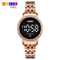 ราคา SKMEI 1669 LEDนาฬิกาสปอร์ตแบรนด์หรูเพชรDialแฟชั่นนาฬิกาข้อมือสตรีวงเหล็กสแตนเลส30Mกันน้ำ (7040846198)
