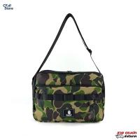 ราคา CF di Store CF213 02 กระเป๋าสะพายไหล่ชาย แถมพวงกุญแจ ใส่ของได้เยอะ BAPE กระเป๋าลายทหาร (20931163446)