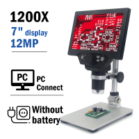 ราคา 1600X กล้องจุลทรรศน์ดิจิตอล600X 1000X 1200X สำหรับการซ่อมบอร์ด PCB กล้องจุลทรรศน์อิเล็กทรอนิกส์9 7 4 3 จอแอลซีดีวิดีโอบัดกรีกล้องจุลทรรศน์สำหรับการตรวจสอบอุปกรณ์อิเล็กทรอนิกส์ (19344377702)