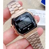 ราคา นาฬิกาแฟชั่น สไตล์ Casio ระบบดิจิตอล รุ่นไดม่อน ประดับเพชร แถมฟรี กล่อง ถุง คาสิโอ (7725909820)