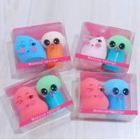 ราคา 1แถม1 ฟองน้ำรูปไข่ พัฟหัวเห็ด มาพร้อมกล่องเก็บกันฝุ่น พัฟลงรองพื้น พัฟเกลี่ย รองพื้น 1 กล่องมี 2 ชิ้น (20604848234)
