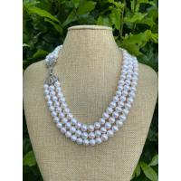 ราคา สร้อยคอไข่มุกแท้ รุ่น3 สาย มุกแท้ มีใบรับประกัน Otop phuket (16840458286)