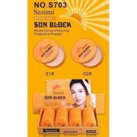 ราคา แป้งกันแดดSasimi Sunblock แป้งกันแดดขั้นเทพ 12g (17382627880)