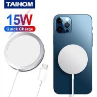 ราคา TAIHOM 15W Magnetic Magsafe Charger เครื่องชาร์จไร้สาย Magsafe สำหรับเครื่องชาร์จ Android (16633414914)