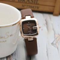 ราคา GOGOEY นาฬิกาควอทซ์สำหรับผู้หญิงสายหนังแฟชั่นนาฬิกาผู้หญิงเรียบง่ายทรงสี่เหลี่ยมหรูหราน้ำหนักเบา4465 (18766165408)