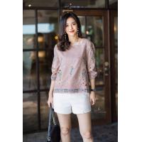 ราคา อก ฟรีไซส์ 42 เสื้อลินินผสมฝ้ายเกรดพรีเมี่ยม เนื้อผ้าขึ้นลาย เนื้อผ้ามีความนุ่ม ผ้าดีมากค่ะ Cutie Minute Chinese (17549501798)