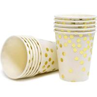 ราคา เซ็ทปาร์ตี้วันเกิด Gold Spreaded Polka Dot จานกระดาษ แก้วกระดาษ จานปาร์ตี้ แก้วปาร์ตี้ กระดาษเช็ดปาก จาน แก้ว ทิชชู่ Birthday Party Paper Table Set Plate Napkin Cup Towel (9887377567)