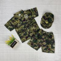 ราคา Smilekid ชุดทหารเด็ก กางเกงขาสั้น ชุดลายพราง 3ชิ้น ชุดอาชีพเด็ก ชุดอาชีพในฝัน (21240120470)