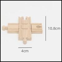 ราคา พร้อมส่งในไทย รางรถไฟไม้ ของเล่นไม้สำหรับเด็ก สะพานรถไฟ ประกอบเข้าได้กับรางรถไฟไม้ทั่วไป (17459772393)