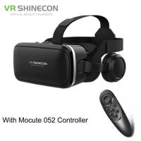 ราคา Shinecon 6 0หมวกกันน็อคสเตอริโอหูฟัง VR แว่นตา3D สมาร์ทโฟนแบบสมจริงเสมือนหูฟัง VR พร้อมรีโมทคอนโทรลสำหรับ IOS Android (20493013685)