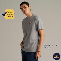 ราคา Mc JEANS เสื้อยืดแขนสั้นผู้ชาย คอกลม สีเทา MTTZ619 (19606049653)