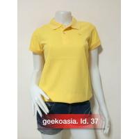 ราคา เสื้อโปโลหญิง ตรากวางแท้ Geeko สีเหลืองอ่อน หญิง (1667626567)