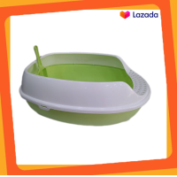 ราคา TL06 Bok Dok บ็อกด็อก กระบะทราย ที่ตักและที่เช็ดเท้า สีเขียว ทรงสามเหลี่ยม (17955593018)