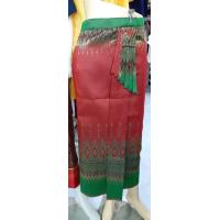 ราคา ผ้าไหม ทรงหน้านางปีกนก ลายไทย ผ้าไหมตัดสำเร็จรูปตามภาพ ผ้าถุงป้าย ผ้าไหม ไหมกาบแก้ว ผ้ามัดหมี่ห้าสี ไหมเทียม (16233606791)