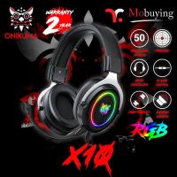 ราคา Onikuma RGB Gaming Headset หูฟังเกมมิ่ง รุ่น X10