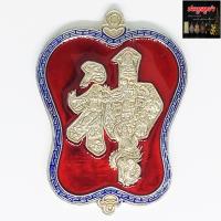 ราคา เหรียญพัดจีน โป้ยเซียน พระอาจารย์อิฏฐ์ วัดจุฬามณี จ สุมทรสงคราม เนื้อเงินลงยาสีแดง พร้อมกล่องอย่างดี (6854754093)