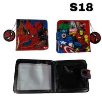ราคา กระเป๋าสตางค์เด็ก 2 พับ ลายการ์ตูนลิขสิทธิ์ Kids Wallet Spiderman Avenger Batman Car (16281541663)