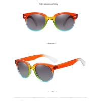 ราคา แว่นตากันแดดแฟชั่นย้อนยุคสำหรับผู้หญิงแว่นกันแดดทรงกลมกรอบสีรุ้งแว่นตาผู้หญิงแว่นตาแบรนด์แว่นตา UV400 (17297260094)