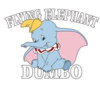 ราคา ตัวรีดติดเสื้อ F 160 การ์ตูนช้างดำโบ้ ช้างน้อยสีฟ้า ตัวรีดแผ่นฟิล์มร๊ดร้อน (19897755050)