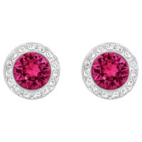 ราคา Swarovski sweet and small round white diamond button earrings female angel crystal earrings rhodium plated earrings (20579618383)