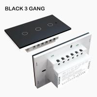 ราคา ต้องใช้สาย N ติดตั้ง สวิทช์สมาร์ท WIFI smart switch สวิทต์สัมผัส Switch สวิตช์ไฟอัจฉริยะระบบสัมผัส Wifiสวิตช์1 2 3 Gang Light Switch Smart Life Tuay B63 (16638129251)