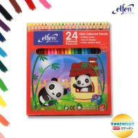 ราคา สีไม้ 12 24สี ตราเอลเฟ่น elfen สั้น ยาว (17561566198)