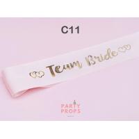 ราคา สายสะพาย เจ้าสาว BRIDE TO BE TEAM BRIDE HEN NIGHT ปาร์ตี้สละโสด Bachelorette party BRIDE TO BE SASH รหัสสินค้า C (21002314728)