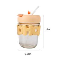 ราคา ถ้วยน้ำดื่มแก้วแบบมีหลอดสองชั้นสำหรับแก้วกาแฟแบบพกพากระบอกน้ำพลาสติก พร้อมหลอด ขนาด 350 ml แบบพกพาสะดวก J344 (20145476907)