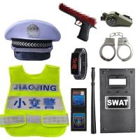 ราคา เด็กชุดตำรวจแมวดำนายอำเภอเด็กตำรวจจราจรหมวกใหญ่ไฟฟ้าของเล่นCSชุดเด็กชายและเด็กหญิงของขวัญวันเกิด (20757381157)