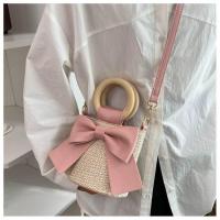 ราคา กระเป๋าสาน กระเป๋าถือ แต่งโบว์ หูหวาย ถือได้ สะพายได้ แบบใหม่ ล่าสุด ไม่เหมือนใคร กระเป๋า ไม่ซ้ำแบบใคร (19421349098)