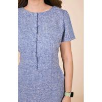 ราคา เดรสทำงาน เดรสผ้าชาแนล 5 สี เทา น้ำเงิน ดำ แดง ขาว (17893950040)