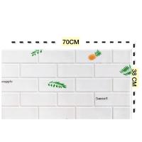 ราคา วอลเปเปอร์ วอลเปเปอร์ผนัง3มิติ wallpaper3d ลายโดเรม่อน ลายคิตตี้ วอลเปเปอร์ลายการ์ตูน ลายอิฐ 3 มิติ DIY ติดผนัง กันน้ำ กันร้อน กันกระแทก (16435902301)