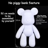 ราคา Rex TT Use with liquid pigment DIY Bearbrick with paint Dolls childrens toys stress relief toys coloring keychains Plaster dolls (17384585703)