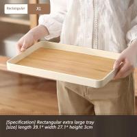 ราคา ถาดเสิร์ฟไม้ไผ่ถาดไม้ไผ่ตื้นสี่เหลี่ยมกลมถาดไม้ไผ่ธรรมชาติตกแต่งชนบท สีขาวด้าน (16337776231)