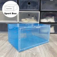 ราคา กล่องรองเท้าฝาข้าง กล่องเก็บของ แบบฝาข้าง กล่องอเนกประสงค์ ฝาเปิด ปิด พร้อมรูระบายอากาศ วางซ้อนต่อกันได้ (15698499550)