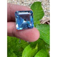 ราคา อะความารีน พลอย รูป SQUARE สี Swiss AQUAMARINE 13X13 มม 1 เม็ด 13 กะรัต LAB MADE AQUAMARINE Gemstone 13X13 MM WEIGHT 13 CARATS SQUARE Shape 1 PIECE (14588550347)