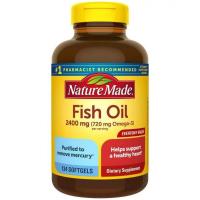 ราคา Exp 01 2026 Nature Made Fish Oil 2400 mg 134 Softgels Nature Made ฟิชออยล์ 134 เม็ด (19785816086)