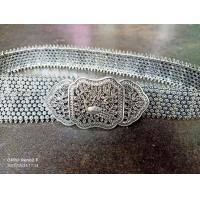 ราคา ส่งฟรี เข็มขัดชุดไทย เงินรมดำ ฉลุลายดอกพิกุล งามสง่าแบบไทยๆ (7646932799)